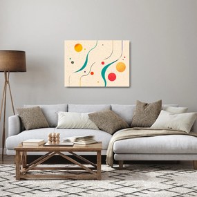 Obraz na szkle - Minimalistyczna kolorowa ilustracja (70x50 cm)