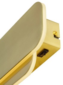 Nowoczesny Kinkiet / Lampa scienna mosiężny z diodą LED z 3-stopniowym ściemnianiem - Dias Nowoczesny Oswietlenie wewnetrzne