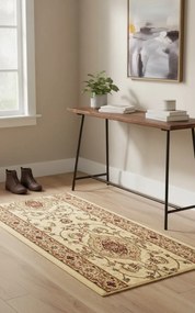 Kremowy chodnik na metry w elegancki wzór A2-M35