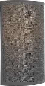 Nowoczesna lampa ścienna szara - Simple Drum Jute