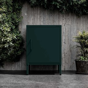 Szafka nocna metalowa butelkowa zieleń Modern MIA, 424 x 595 x 400 mm