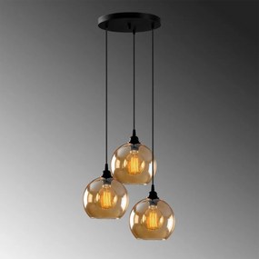 Lampa wisząca Gold - 021, złota-czarna