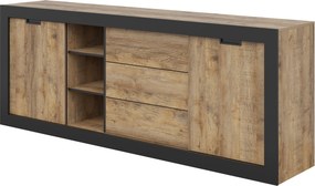 Komoda DAVOR 220 cm do Salonu Sypialni Dąb Samdal