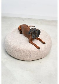 Szare legowisko dla psów z materiału bouclé ø 90 cm Senso Pouffe Pebble M/L – MiaCara
