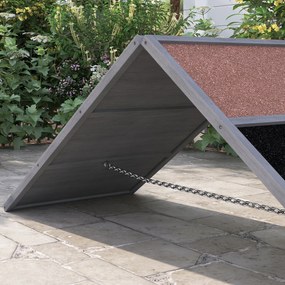 PawHut Rampa treningowa dla psów, urządzenie sportowe, konstrukcja w kształcie A, antypoślizgowa powierzchnia, 173 x 59 x 66 cm, szary | Aosom PL