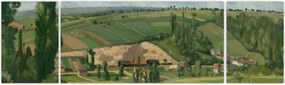 Obraz - Camille Pissarro, Landscape at Les Pâtis, Pontoise, reprodukcje (170x50 cm)