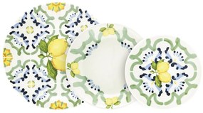 18-częściowy zestaw ceramicznych naczyń Villa Altachiara Amalfi