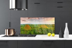 Panel Szklany do Kuchni Egzotyczna Gęstwina Dżungli