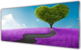 Dekor Szklany do Kuchni Ścieżka Przez Letnią Polanę