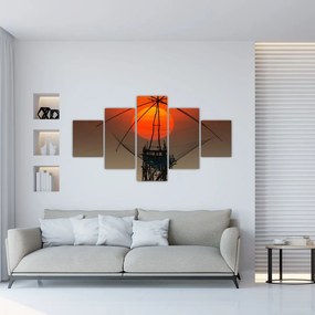 Obraz - Wschód słońca, jezioro Pakpra (125x70 cm)