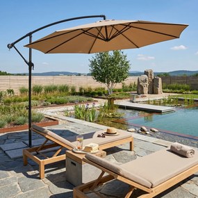 Avenberg Duży parasol z regulacją nachylenia Sunny 300, beżowy