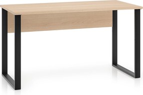 Proste biurko 138 cm Odelis 08 na metalowych nogach