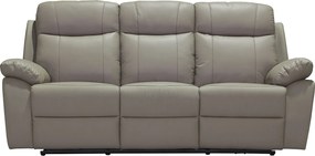 Kanapa 3-osobowa z elektryczną funkcją relaks ze skóry w kolorze taupe VIPINO