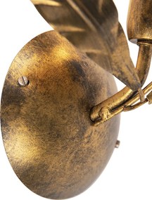 Lampa ścienna w stylu vintage antyczne złoto - Linden