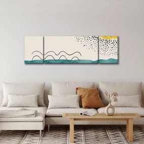 Obraz - Abstrakcyjny obraz plaży N⁰1 (170x50 cm)