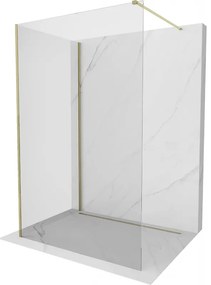 Mexen Kioto ścianka prysznicowa Walk-in 110 x 70 cm, transparent, złota - 800-110-212-50-00-070