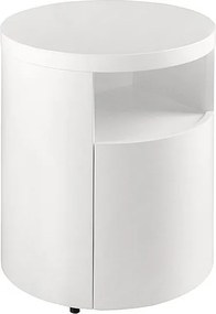 Stolik nocny białe drewno 7006 ANGEL CERDA