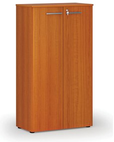 Szafa biurowa z drzwiami PRIMO WOOD, 800 x 420 x 1434 mm, wiśnia