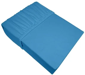Prześcieradło z gumką Jersey Bielbaw 180x200 błękitne 160 g/m2 Premium GRENO