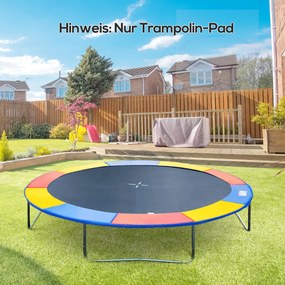 Outsunny Osłona Sprężyn do Trampoliny 244cm Wielokolorowa Bezpieczeństwo i Ochrona | Aosom PL