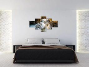 Obraz - Strumień leśny (125x70 cm)