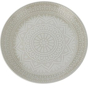 Płytki talerz kamionkowy Ethnic, śr. 27 cm, beżowy