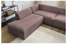 Różowy narożnik modułowy (lewostronny/w kształcie litery U) Megeve – Bobochic Paris