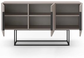 Szarobeżowa niska komoda 150x80 cm Titan – Marckeric