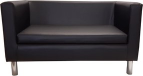 Sofa Monaco : Kolor nogi - Chrom, Kolor tkaniny - EKO-SKÓRA - 1D, Typ tkaniny - Eko-skóra , Wysokość nogi - 15 cm