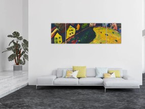 Obraz - Vasily Kandinsky, Houses at Murnau, reprodukcje (170x50 cm)