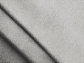 Tapicerowane łóżko dwuosobowe ze schowkiem ze stelażem 160x200 cm w kolorze srebra Lemi – Makamii