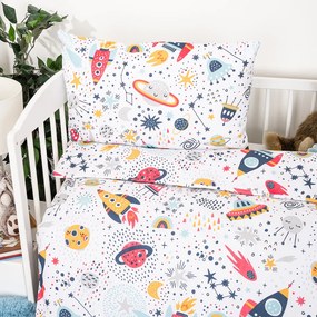 4Home dziecięca pościel bawełniana do łóżeczka Cosmic Adventure, 100 x 135 cm, 40 x 60 cm
