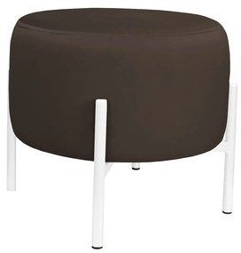 Pufa OLA LOFT ławka podnóżek metal biała MG05