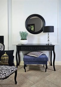 Lustro w czarnej, okrągłej ramie , średnica 76cm