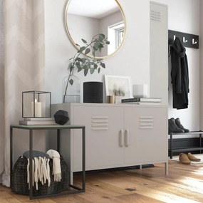 Kremowa metalowa szafka 100x64 cm Bradford – Støraa