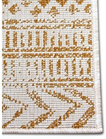 Żółto-biały dywan odpowiedni na zewnątrz 80x350 cm Biri – NORTHRUGS