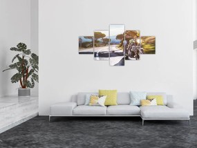 Obraz - Motocyklista (125x70 cm)