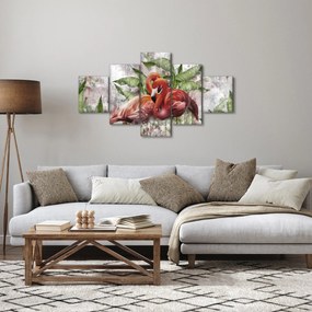 Obraz - Flamingi (125x70 cm)