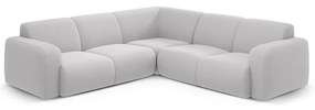 Jasnoszary narożnik z materiału bouclé (strona zmienna/w kształcie litery L) Molino – Micadoni Home