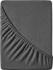 PrzytulneMieszkanie.pl Prześcieradło frotte EXCLUSIVE ciemnoszare 160x200 cm