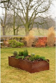 Alto Podwyższona grządka 74 x 148 x 36 cm, corten CORGARDEN 1012