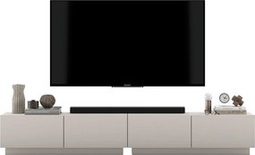 Podwójna szafka RTV Enjoy 240 cm, wisząco stojąca, kaszmir mat