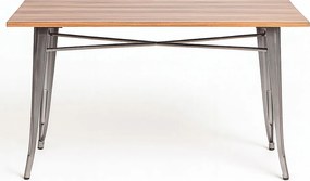Prostoktny stó z naturalnego drewna Torix 120 x 60 cm