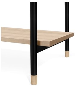 Naturalny stolik z blatem w dekorze dębu 60x120 cm Jugend – Woodman
