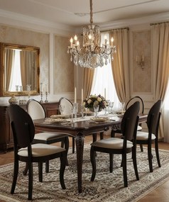 Beżowe stylowe krzesło drewniane G2-R71