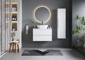 Biała Szafka pod Umywalkę 80cm 2 Szuflady Etna