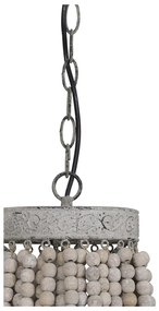 Biała lampa wisząca z metalowym kloszem ø 36 cm Luna – Light &amp; Living