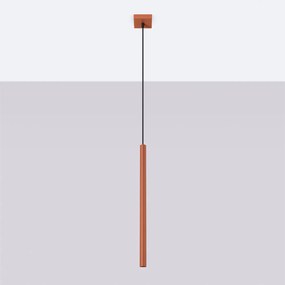 Lampa wisząca PASTELO 1 ochra czerwona SOLLUX  LIGHTING