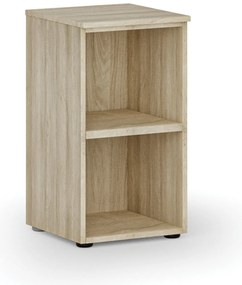 Regał biurowy PRIMO WOOD, 400 x 420 x 740 mm, dąb naturalny