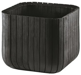 Keter Doniczka plastikowa Cube planter M szary, 30 x 30 x 30 cm